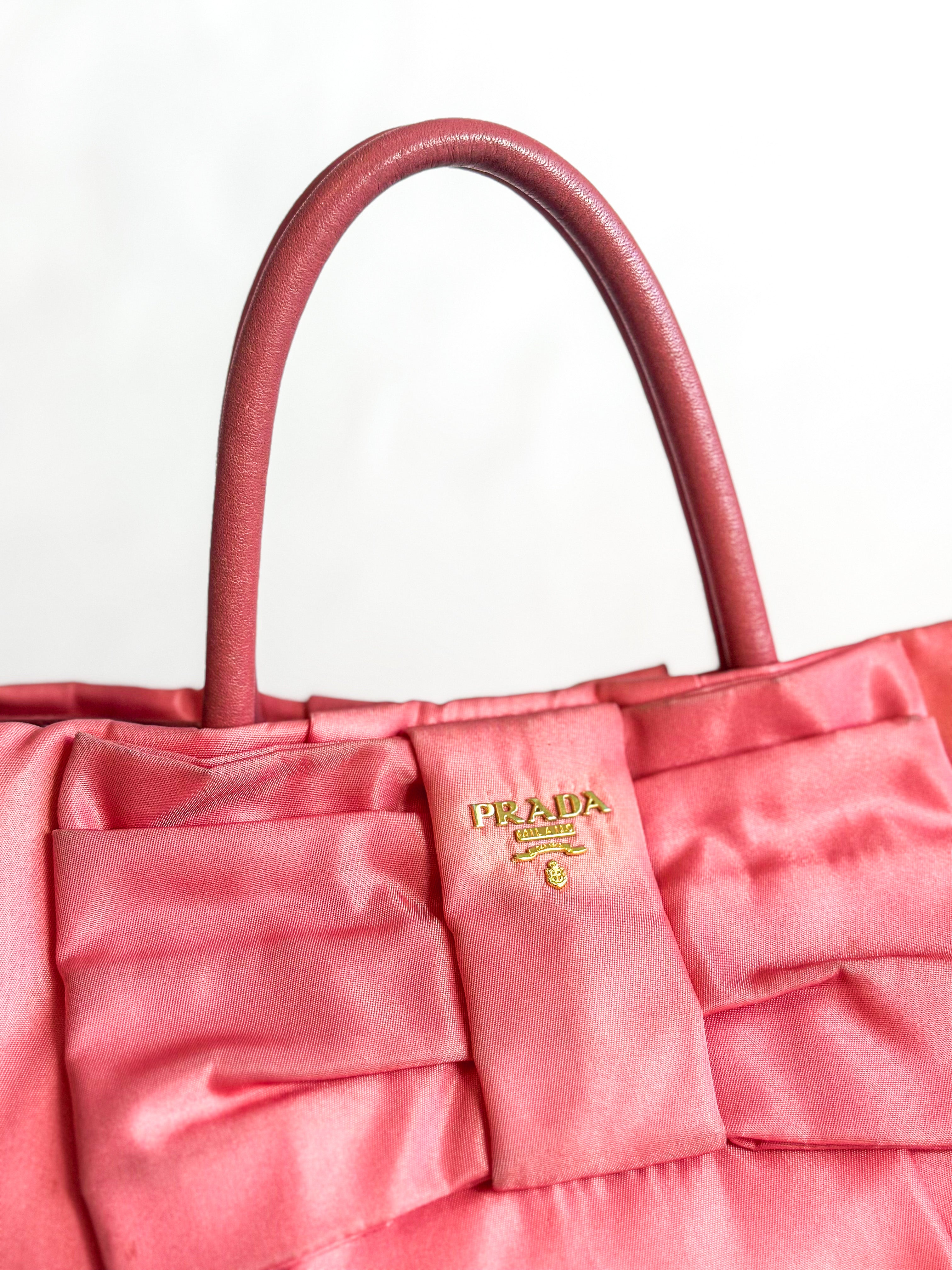 Pink prada hobo bag hot sale